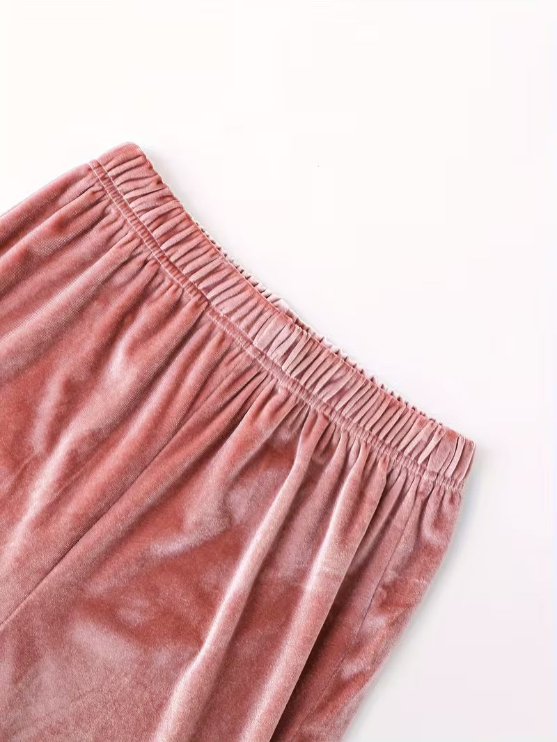 x.Trening Catifea - Set 2 Piese: Hanorac + Pantaloni